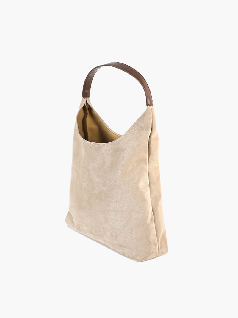 Handtasche in Wildlederoptik – Bild 11