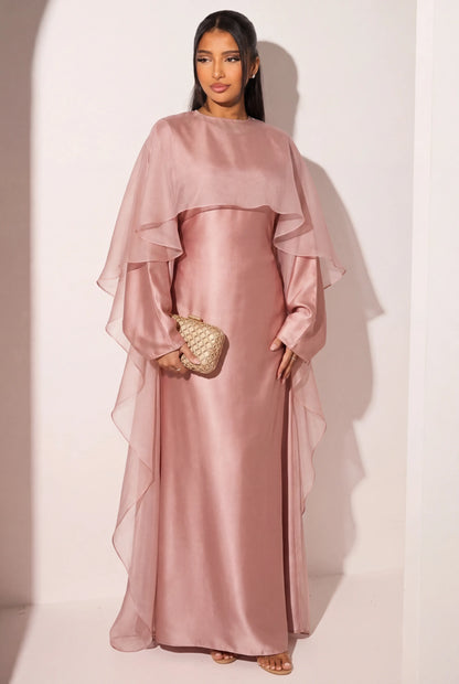 Look: Altrosa Satin – Sahra Abaya + Nehir Kimono