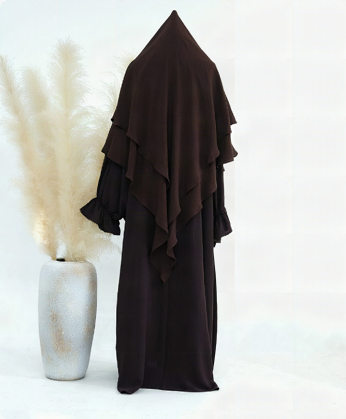 Hafsa – Khimar-Set, zweilagig mit Abaya