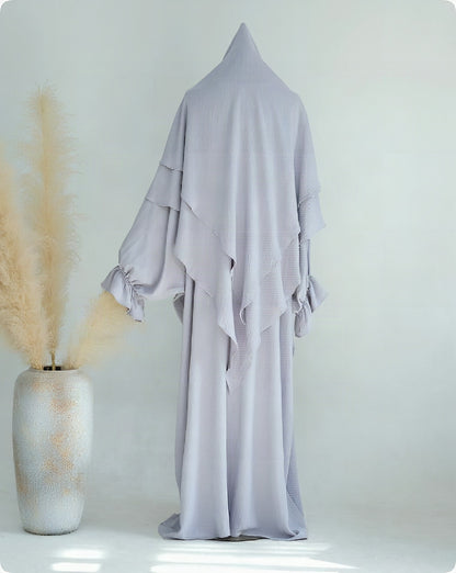 Hafsa – Khimar-Set, zweilagig mit Abaya