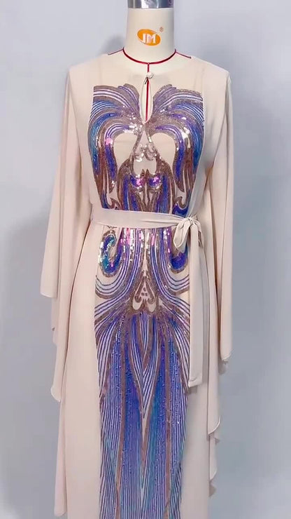 Layan – Farasha-Abaya mit Pailletten