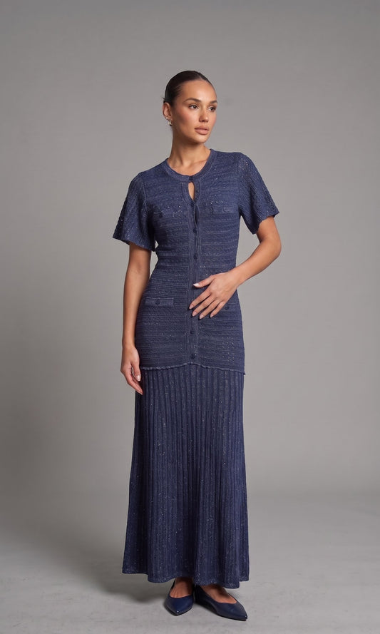 Rüya – Strickkleid mit Knöpfen