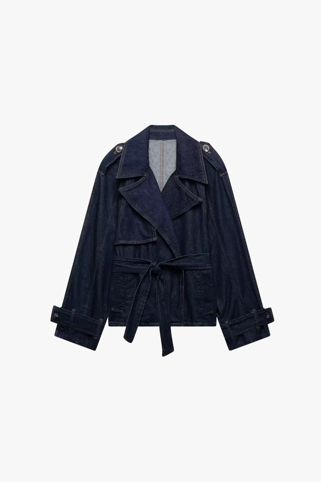 Trish – Jeansjacke mit Gürtel