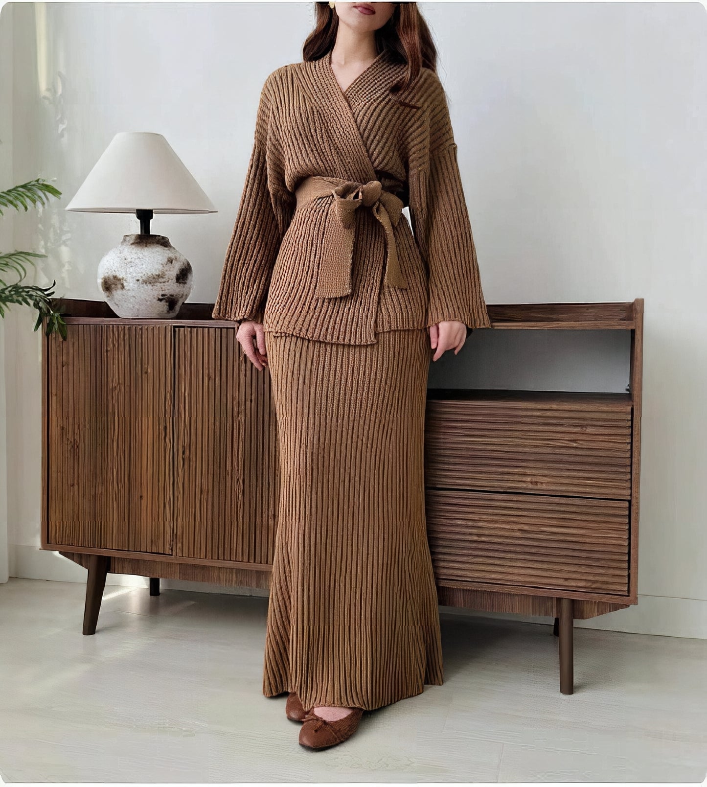 Zehra – Strick-Set – Cafe