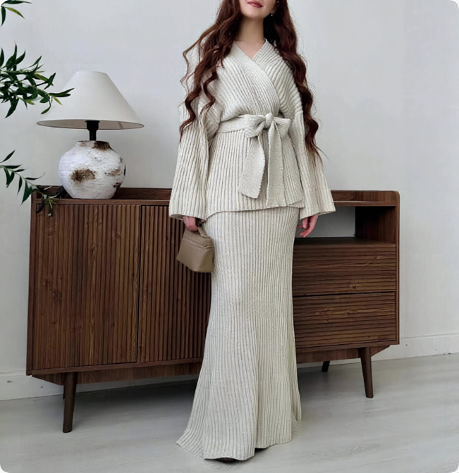 Zehra – Strick-Set – Creme