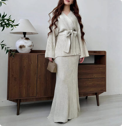 Zehra – Strick-Set – Creme